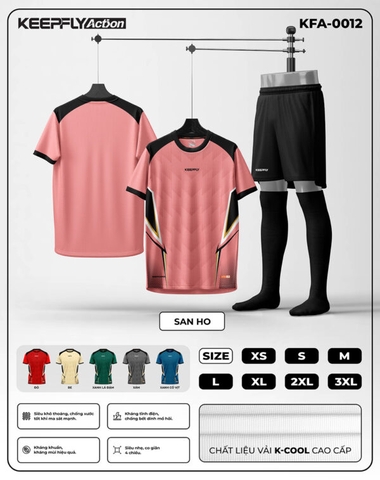 Bộ áo bóng đá KFA-0012 San Hô