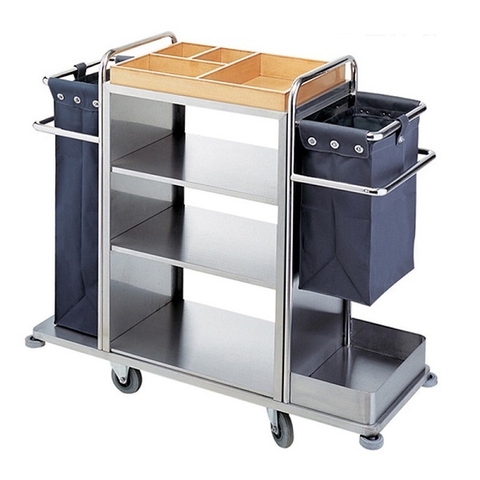 Xe làm buồng phòng khách sạn inox E23-H
