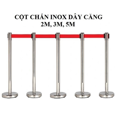 Bán cột chắn inox dây kéo Hà Nội