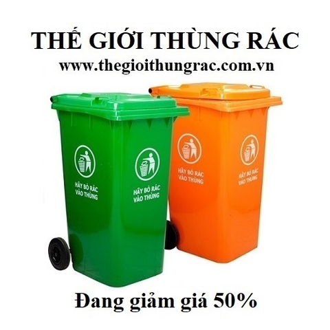 Giá thùng rác nhựa 120L rẻ nhất - THẾ GIỚI THÙNG RÁC
