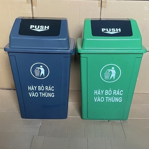 Thùng đựng rác gia đình nhựa nắp lật 40L