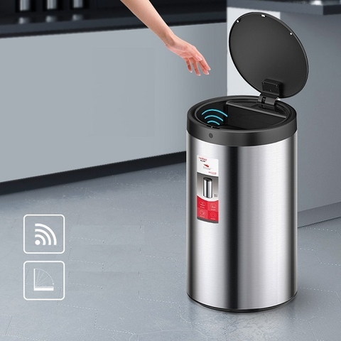 Thùng rác cảm ứng thông minh 30 lít (có sạc điện khi hết pin)