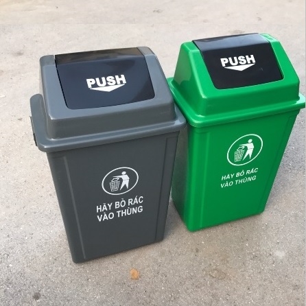 Thùng rác nhựa nắp lật 25L