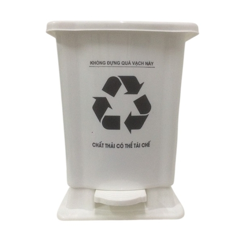 Thùng rác y tế 15L màu trắng
