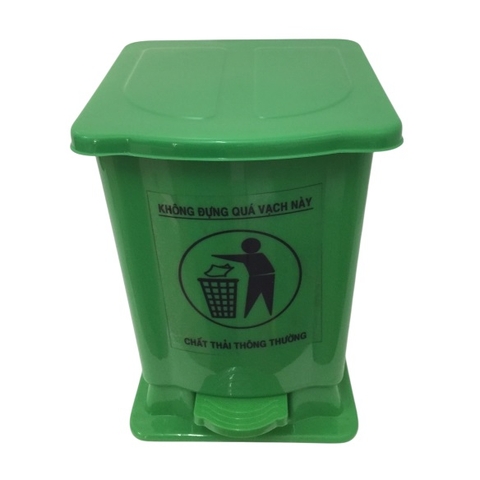 Thùng rác y tế 15L màu xanh lá