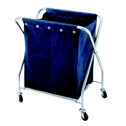 Xe đẩy dọn đồ giặt ủi, thu gom đồ dơ trong phòng khách sạn E5