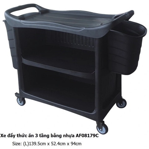 Xe đẩy thức ăn bằng nhựa AF08179C