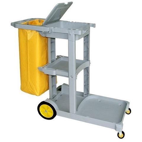 Xe vệ sinh công nghiệp 3 tầng chữ L, mã sản phẩm AF08160A