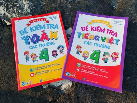 Bộ Sách Tuyển Chọn Đề Kiểm Tra Toán & Tiếng Việt Lớp 1-5 - QBooks
