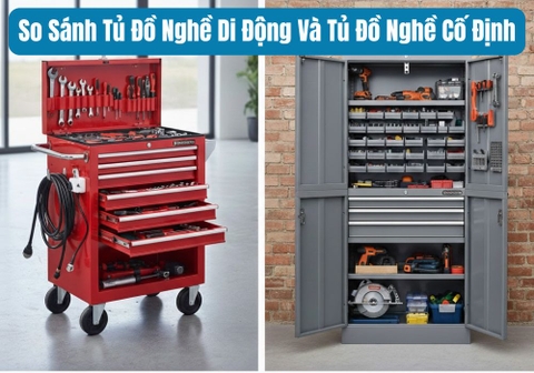 So Sánh Tủ Đồ Nghề Di Động Và Tủ Đồ Nghề Cố Định