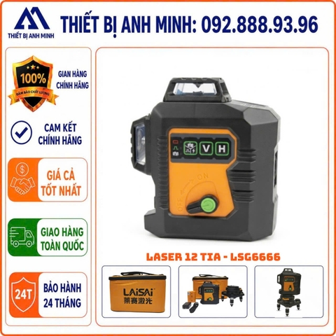 Máy cân bằng Laser 12 tia xanh LAiSAi LSG6666
