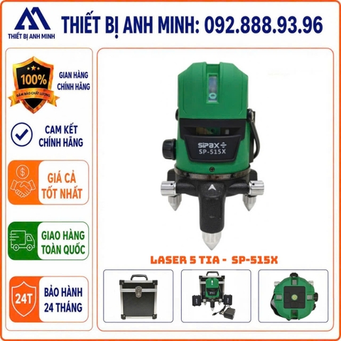 Máy cân bằng Laser 5 tia SIPAX SP-515X