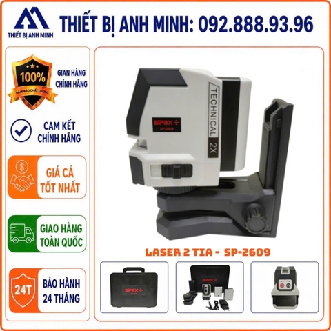 Máy cân bằng Laser 2 tia SIPAX SP-2609