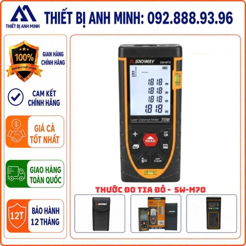 Thước đo Laser mini tia đỏ SNDWAY SW-M70