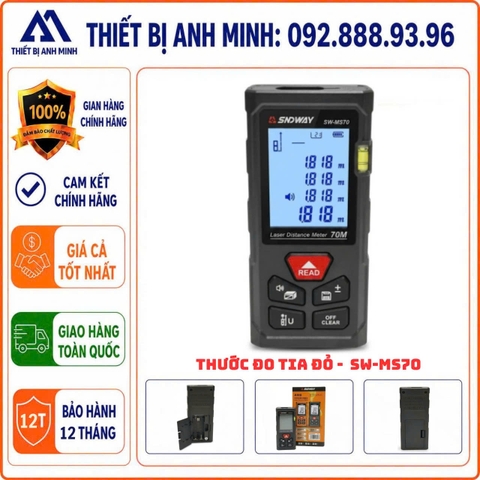 Thước đo khoảng cách Laser tia đỏ SNDWAY MS-70