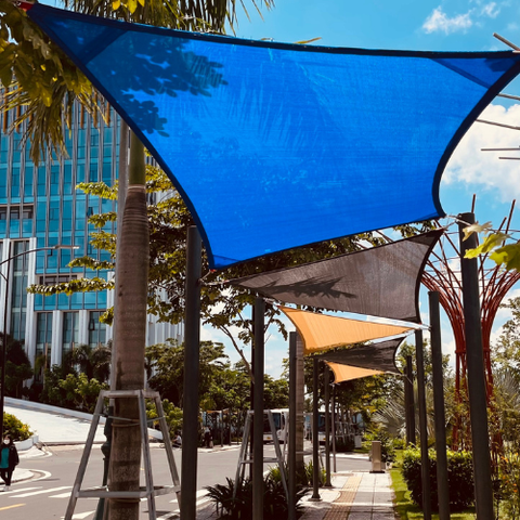 Lưới Che Nắng Tứ Giác Tùy Chỉnh - Che Nắng 70%-80%