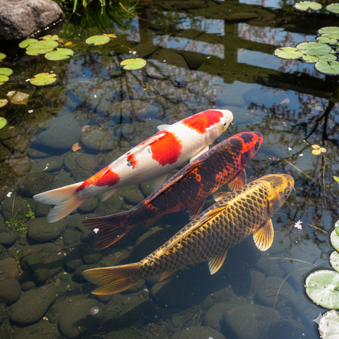 Màu sắc của cá koi