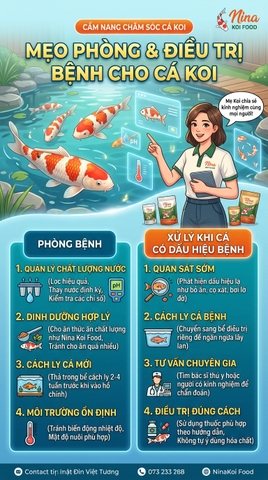 “CÔ CÁM MẸO HAY NUÔI KOI” 👉 Mỗi ngày 1 mẹo ngắn, dễ đọc, dễ áp dụng.