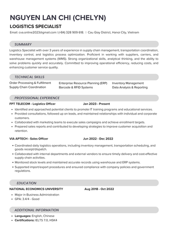 CVA011 - Mẫu CV XIn Việc