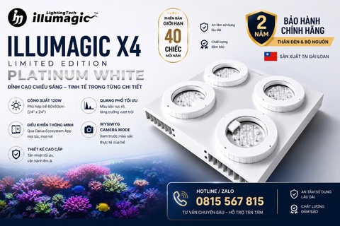 Chính sách cam kết bảo hành trọn đời thấu kính và mắt diode LED độc quyền của dòng đèn Illumagic X4 chính hãng