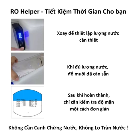 Simalai RO Helper - Máy định lượng chính xác lượng nước ra cho máy lọc nước RO