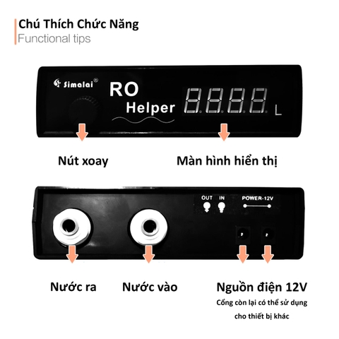 Simalai RO Helper - Máy định lượng chính xác lượng nước ra cho máy lọc nước RO