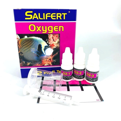 Salifert Oxygen Profi-Test – Bộ Kit Kiểm Tra Oxy Chuyên Nghiệp Cho Bể Cá Biển, Nước Ngọt và Hồ Ngoài Trời