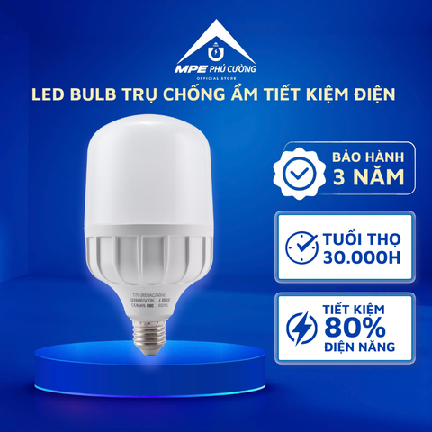 LBD3-30T - Đèn led bulb chống ẩm 30W trắng
