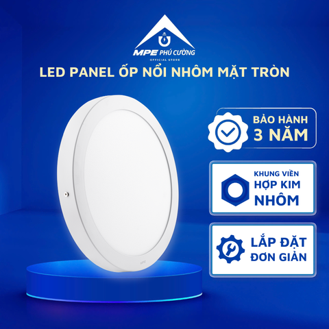 SRPL-24/3C - Đèn led panel tròn nổi 24W 3 màu