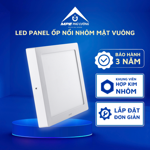 SSPL-18/3C - Đèn led panel vuông nổi 18W 3 màu