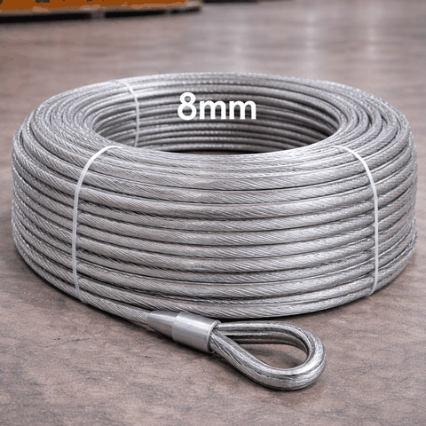 Dây Cáp Lụa Bọc Nhựa 8mm (D8, 8ly)