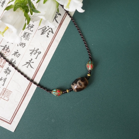 Vòng cổ Dzi hoa sen- CTKM