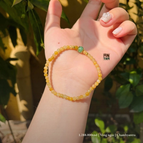 Vòng ngọc hoàng phỉ size 3.3mm
