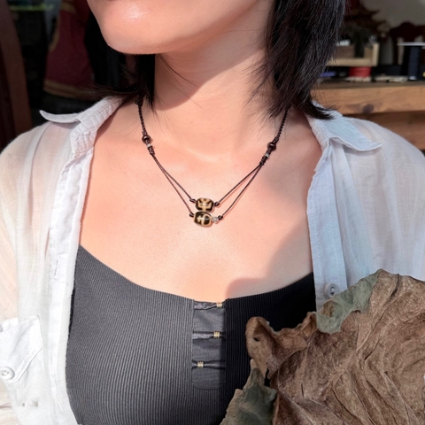 Mẫu vòng 2 tầng phối charm bạc - BST “ Nắng Thu” ( không tính Dzi)