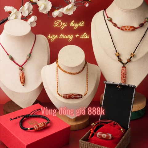 Vòng Dzi huyết size trung - Chương trình Tết An Lành
