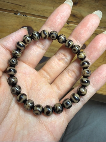 Baby dzi nhiều hoa văn size 8mm