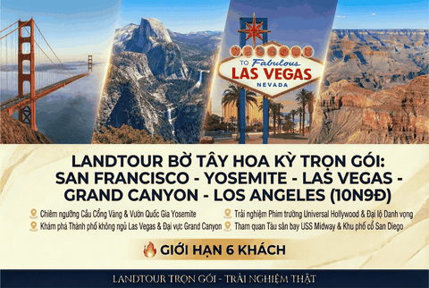 LANDTOUR YOSEMITE - SEQUOIA - GRAND CAYON 10N9Đ