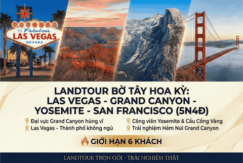 LANDTOUR BỜ TÂY MỸ 5N4Đ