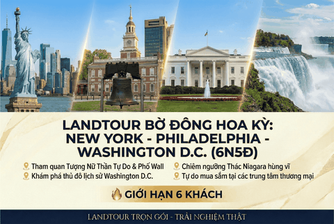 LANDTOUR BỜ ĐÔNG MỸ 5N4Đ