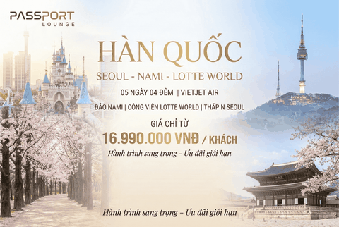 HÀN QUỐC MÙA HOA ANH ĐÀO - 05 Ngày 04 Đêm