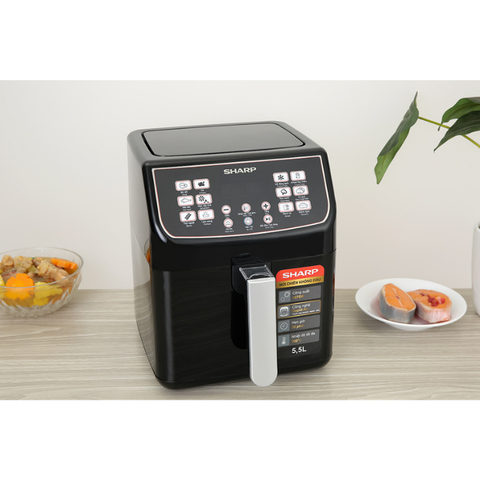 Nồi chiên không dầu Sharp KF-AF55EV-BK 5.2 lít
