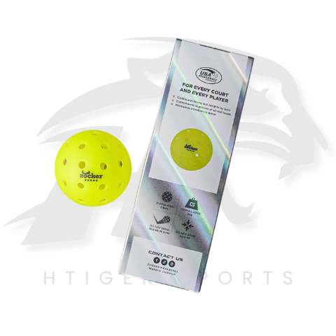 Combo 3 quả bóng thi đấu Pickleball Zocker Five Star