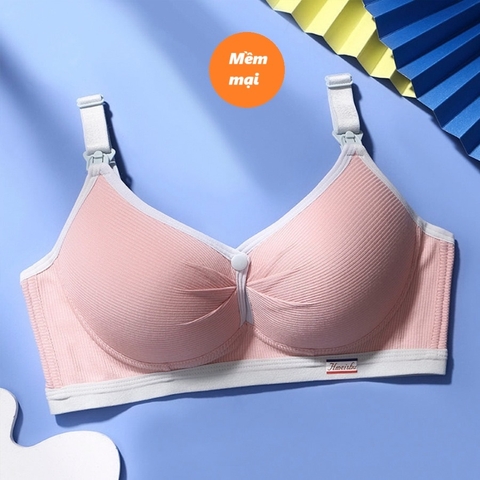 Áo lót bầu không gọng, chất cotton tăm hàn mềm, thoải mái cho mẹ bầu