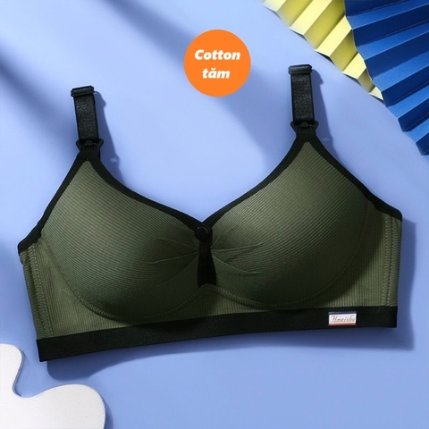 Áo lót bầu không gọng, chất cotton tăm hàn mềm, thoải mái cho mẹ bầu