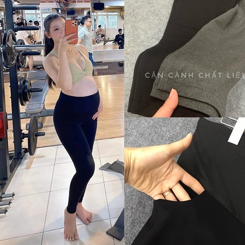 Quần bầu legging, quần bầu dài, đủ size từ 45kg - 100kg, vải quần mềm đẹp, đanh lỳ, đứng form dáng