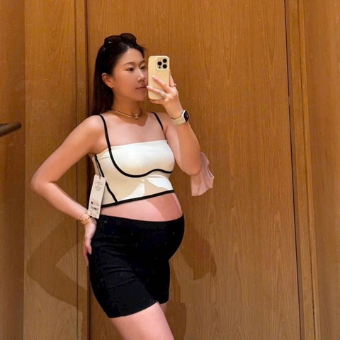 Quần mặc trong váy cho bà bầu từ 45-73kg, vải cotton mềm mịn, co giãn thoải mái cho mẹ bầu