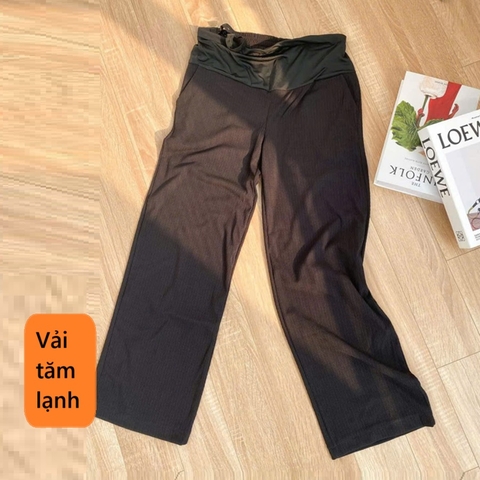 Quần Bầu Tăm Lạnh, Quần Bầu Dài, Dáng Suông Thời Trang, Mềm Đẹp Trẻ Trung, Thoải Mái Cho Mẹ Bầu Mặc 4 Mùa