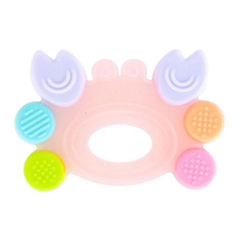Farlin Gặm Nướu Hình Cua Silicone Đa Sắc Giúp Giảm Đau & Ngứa Nướu Cho Bé (Pink)