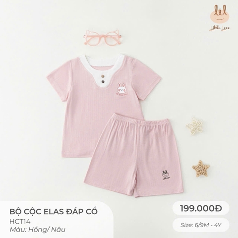(C4) Bộ cộc Elas đáp cổ Little Love