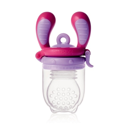 Túi nhai chống hóc Kidsme 160337 size L màu Hồng Tím (6M+)